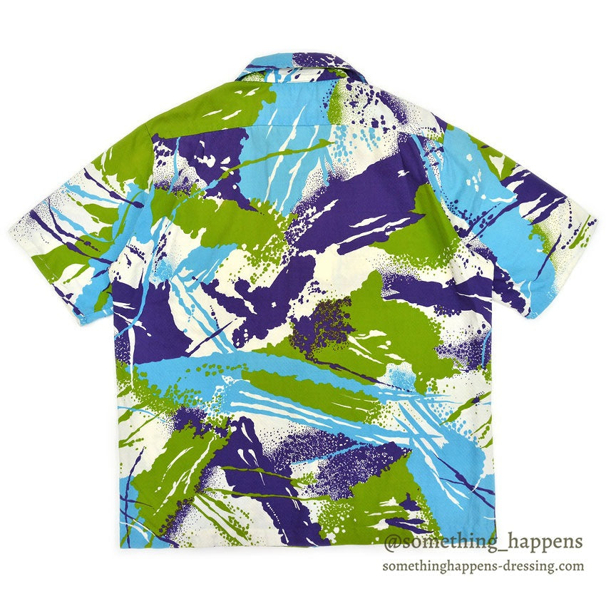 1970's SEARS ABSTRACT PRINT S/S SHIRT ...