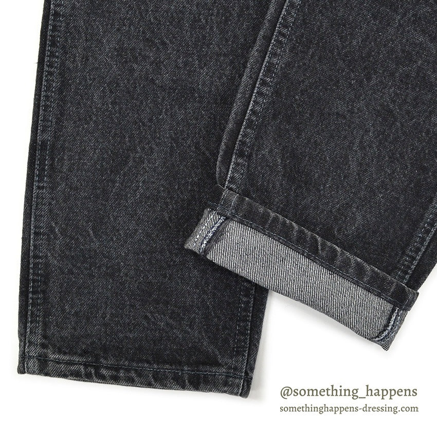 1980's Lee 200 BLACK DENIM PANTS...W33/L30