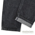 1980's Lee 200 BLACK DENIM PANTS...W33/L30