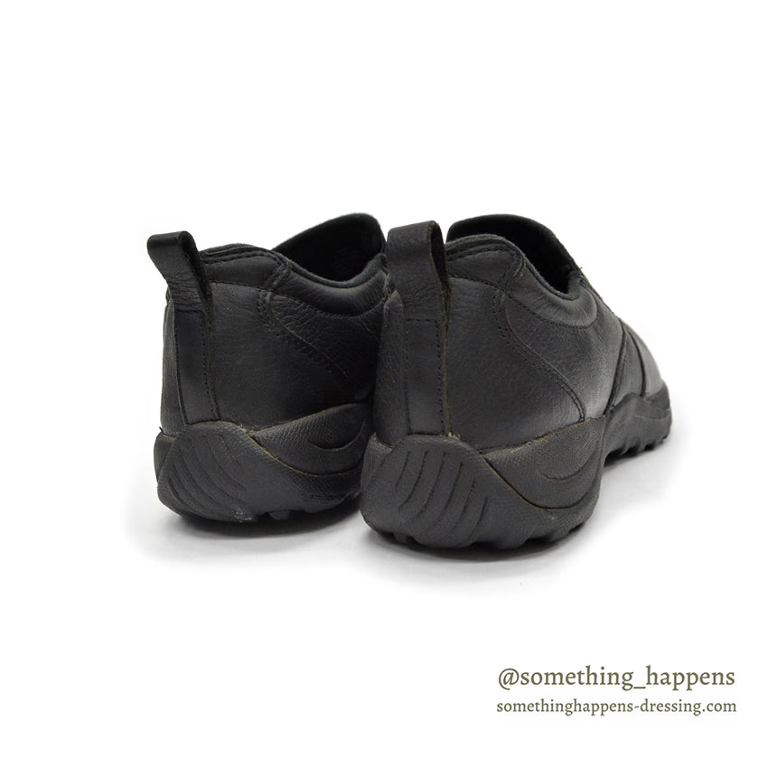 LLBEAN COMFORT BLACK LEATHER MOC SHOES ... 8 MEDIUM