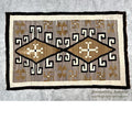 c.1920's NAVAJO RUG CRYSTAL WHIRLING LOGS SWASTIKA RARE COLOR ... 207cm/128cm