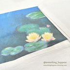 1990s ONEITA Claude Monet Water Lilies ART PRINT T-SHIRT ... XL