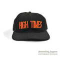 1990's DEADSTOCK HIGH TIMES EMBROIDERY LOGO CAP BLACK...