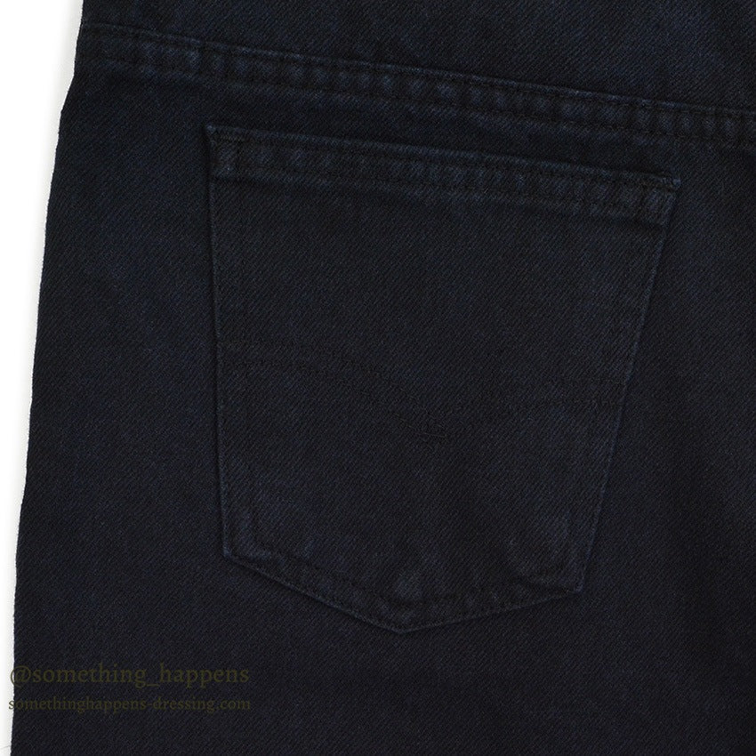 1980's DEADSTOCK Levi's 508 BLACK DENIM PANTS... W34/L34