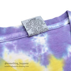 1990's STANLEY DESANTIS TIE DYE V-NECK T-SHIRT... LARGE