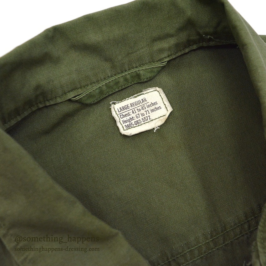 1960's USARMY JUNGLE FATIGUE JACKET 3RD... LR