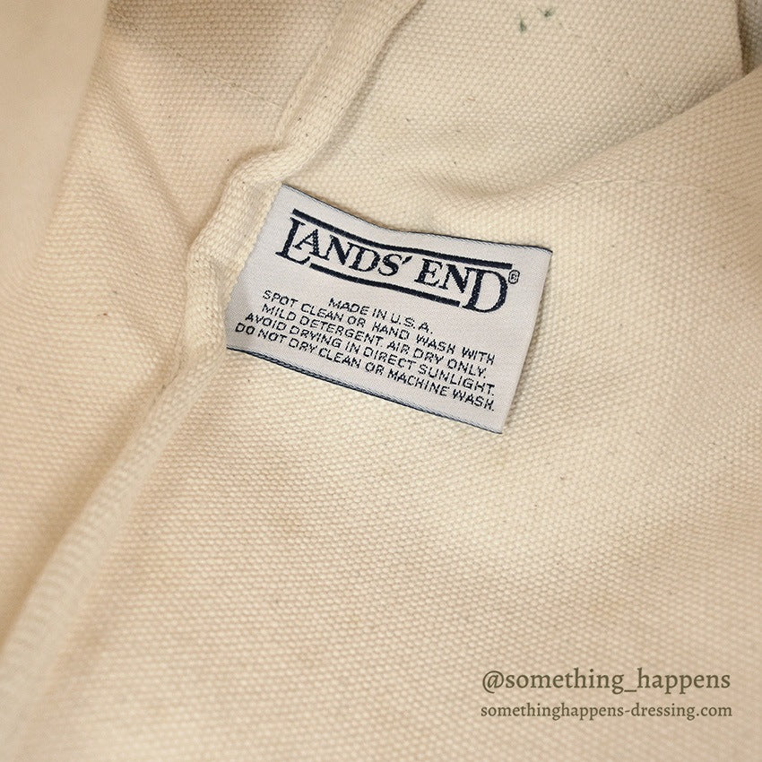 1990's DEADSTOCK LAND'S END CANVAS TOTE... LARGE