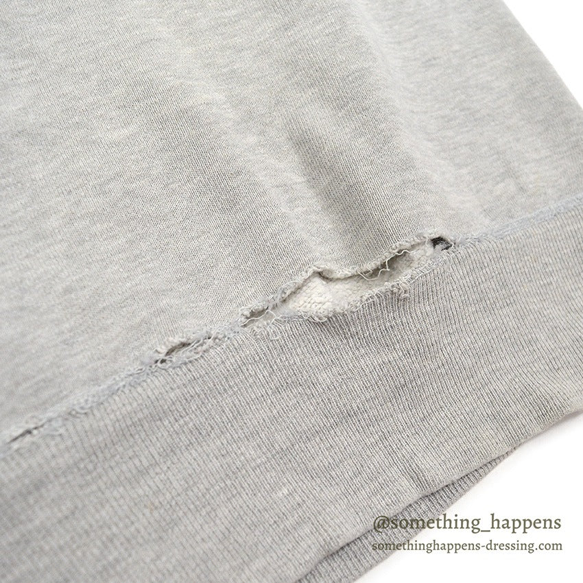 1960's CUT OFF FRONT-V SWEAT SHIRT WORN ... AS IS