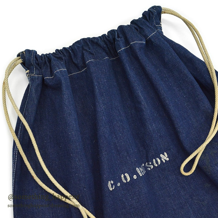 1940's USARMY WW2 DENIM BARRACKS BAG STENCIL...
