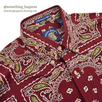 1990's GANT SALTY DOG BANDANA PATTERN B/D SHIRT...M