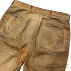 1970's~ SCULLY BROWN LEATHER PANTS...W33/L29