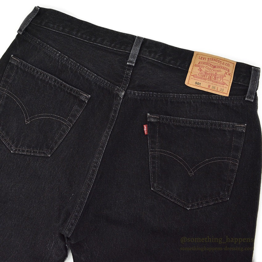 1990's Levi's 501 BLACK DENIM PANTS... W36 L30