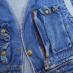 1990's BANANA REPUBLIC DENIM PHOTO JOURNALIST VEST...L