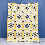 EIGHT POINT STAR PATCHWORK QUILT... 188cm/156cm