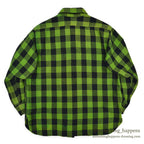 1950's PILGRIM GREEN/BLACK WOOL SHIRT UNUSUAL...