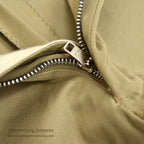 1960's DEADSTOCK USARMY TROUSERS, MEN'S, COTTON KAHKI SHADE-1 ... W33/L29