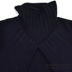 1940's AMERICAN RED CROSS WW2 TURTLE NECK WOOL SWEATER NAVY...