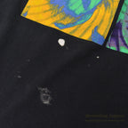 1990's~ GILDAN SELF-PORTRAIT ART GRAPHIC T-SHIRT ... XL