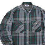 1980's~ DAKOTA BY FIVE BROTHER PLAID FLANNEL SHIRT...L