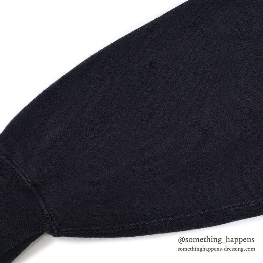 1990's CHAMPION DARK NAVY BLANK REVERSE WEAVE SWEAT PARKA... LARGE
