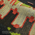1990's~ LEATHER & KILIM PRODUCT BY SAO WOOL CARDIGAN...