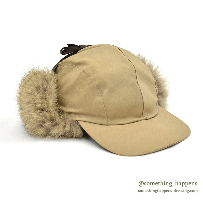 1980's LLBEAN NORTH KING NATURAL RABBIT FUR CAP...L