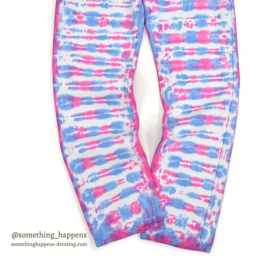 ~1990's Levi's 505 BONE TIE DYE DENIM PANTS ... W33/L31