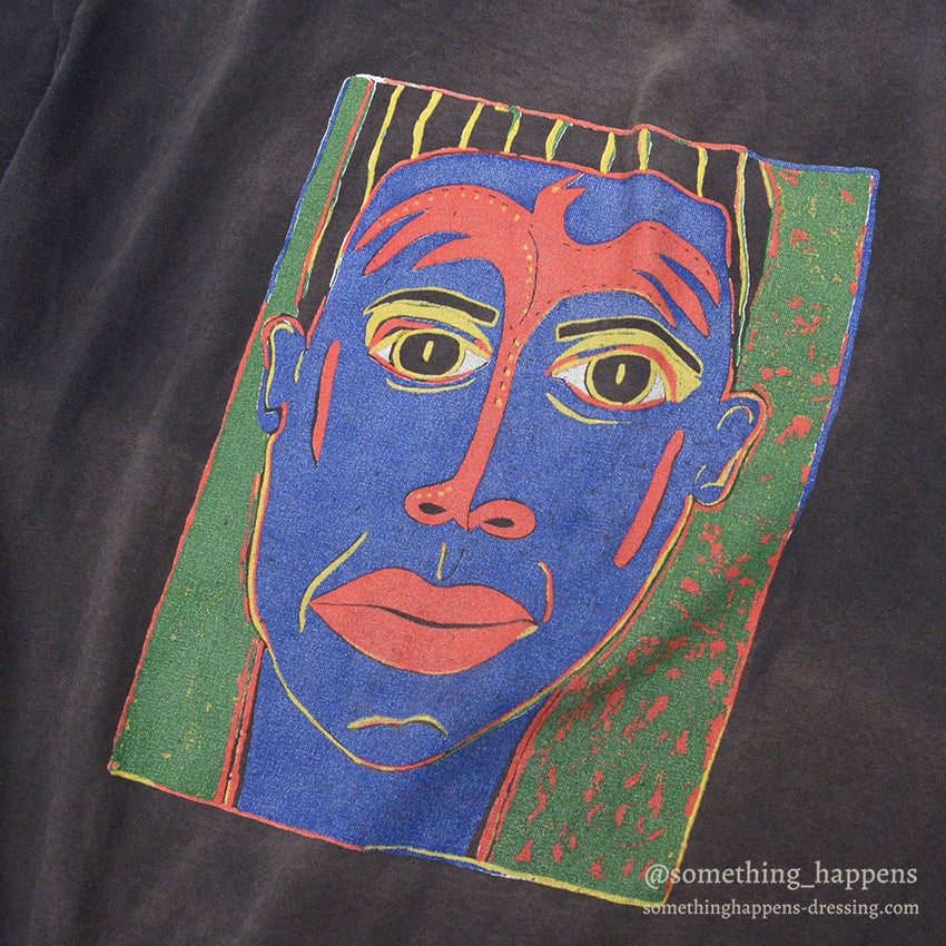~1990's WILDWOOD PRODUCTIONS PAINTING FACE ART T-SHIRT... LARGE