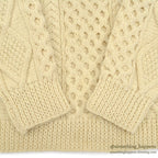 OLD IRISFREE WOOL HAND KNIT ARAN SWEATER...
