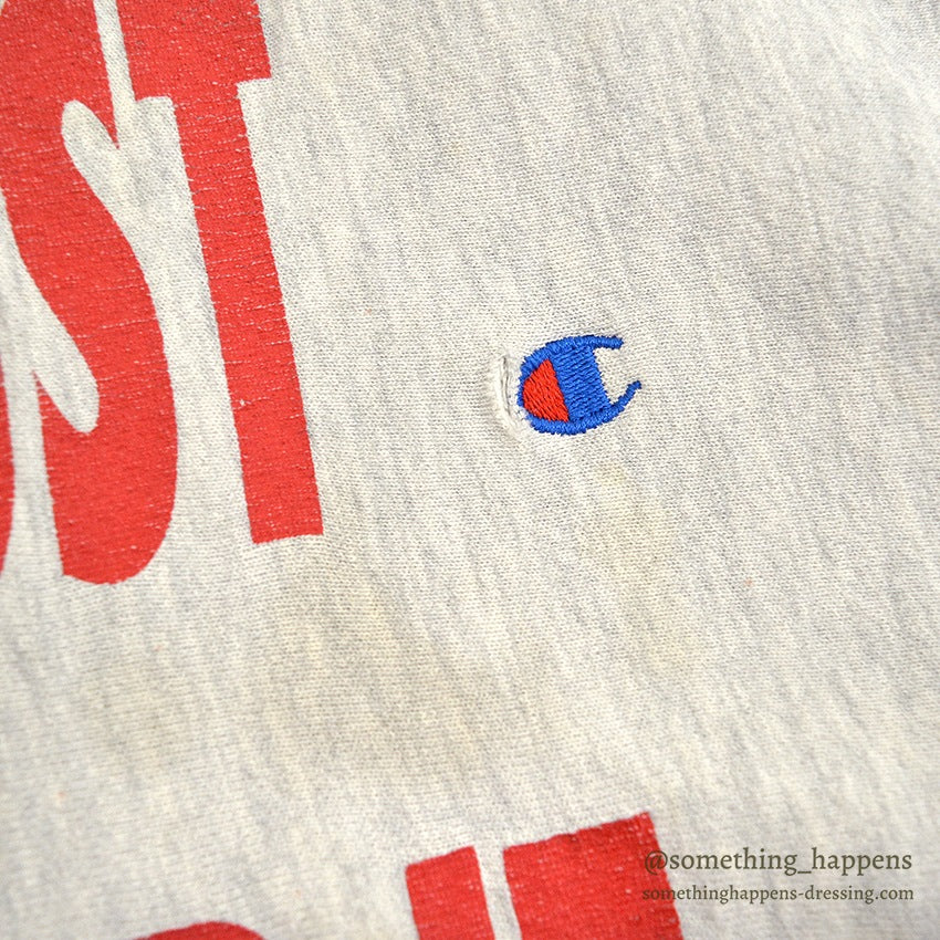 1990's CHAMPION JUST SHIP IT REVERSE WEAVE SWEAT SHIRT HEAVY WORN... XL