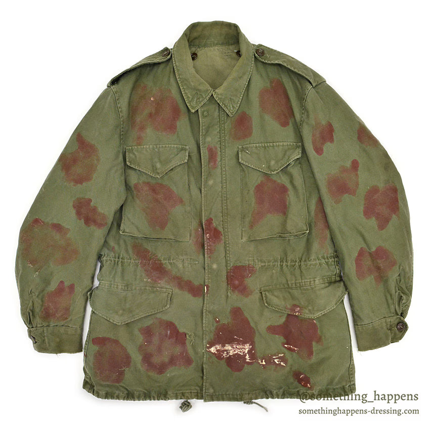 1950's USARMY M-51 HAND PAINTED CAMO FIELD JACKET... MR
