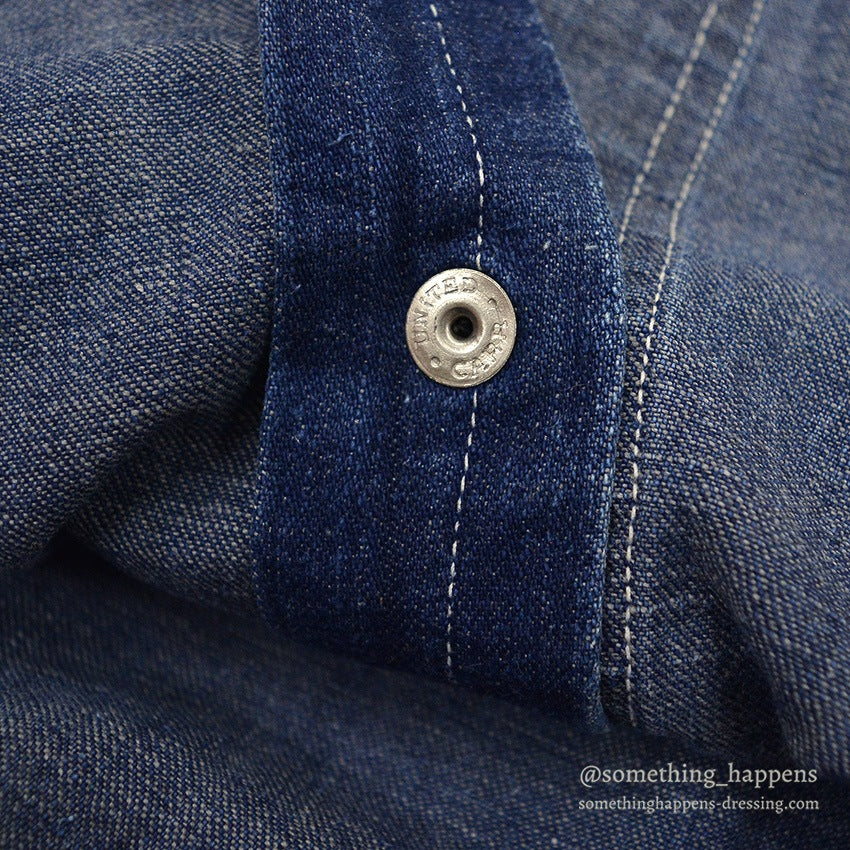 1950's DALL SMITH DENIM DENIM WESTERN SHIRT ...