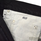 1980's DEADSTOCK Levi's 505 BLACK DENIM PANTS ... W38/L30