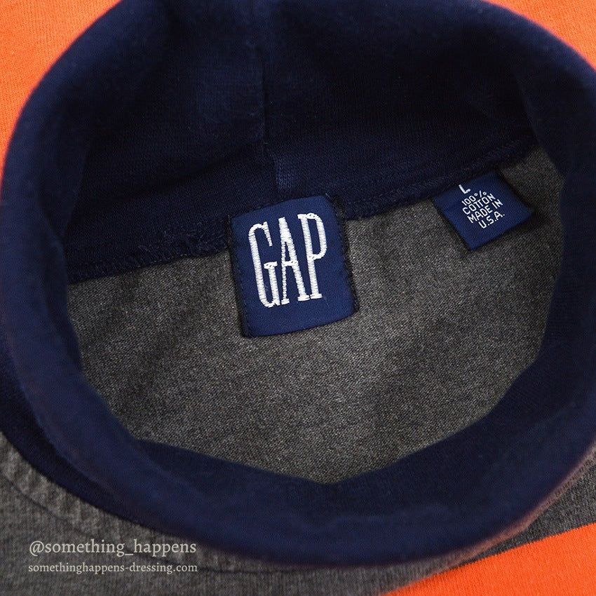 1980's~ GAP STRIPE COTTON TURTLE L/S TEE ... L