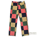 1970's~ DEADSTOCK KENSINGTON ROW PATCHWORK CORDUROY PANTS... W34