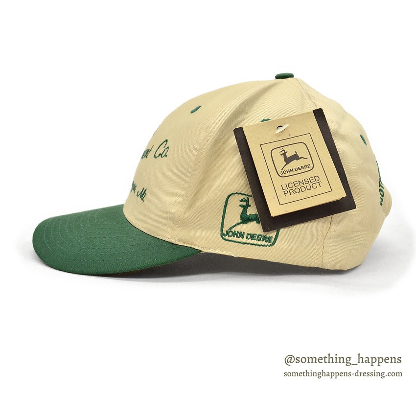1990's~ DEADSTOCK JOHN DEERE ADVERTISING FARMER CAP...