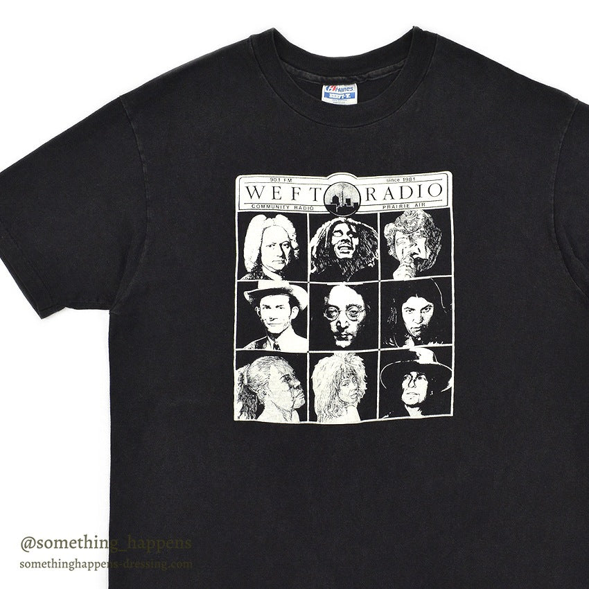 1980's~ HANES WEFT RADIO VARIOUS ARTISTS T-SHIRT ... XL