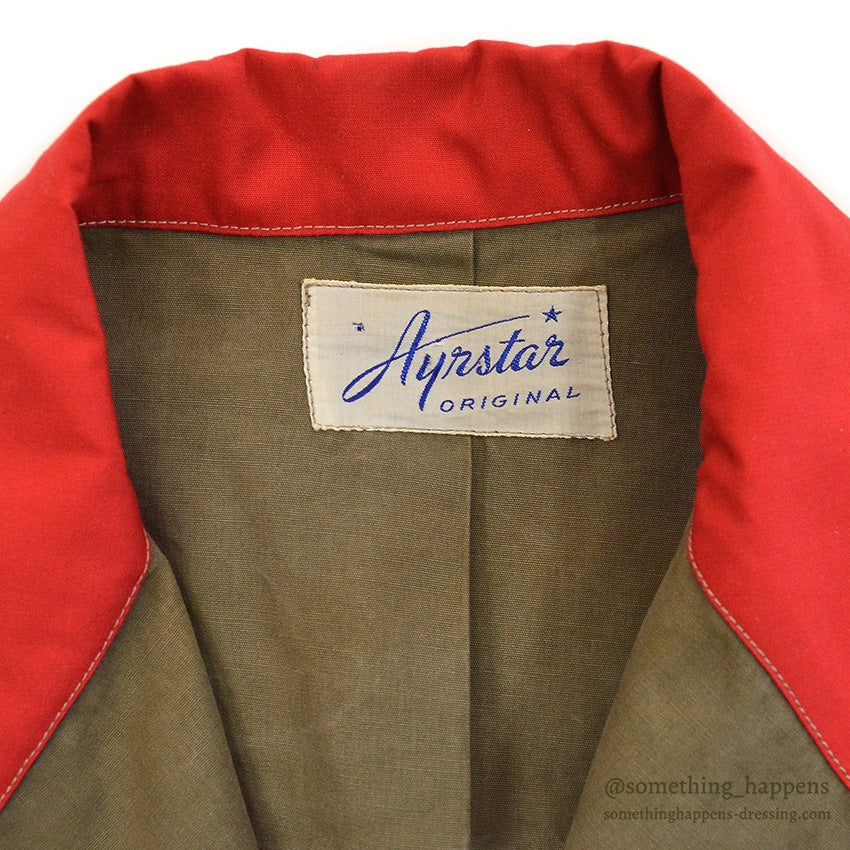 ~1950's AYRSTAR TWO-TONE FISHING JACKET...