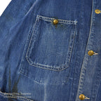 1950's HERCULES DENIM COVERALL GOOD FADED...