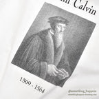 1990's~ FRUIT OF THE LOOM JOHN CALVIN PORTRAIT T-SHIRT ... XL