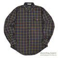1980's OUTFITTERS IMPORTED FABLIC PLAID B/D SHIRT ... M