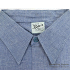 1960's DEADSTOCK BELTEX ALL COTTON CHAMBRAY L/S SHIRT... 16