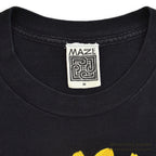 1990's MAZE SUN FLOWER T-SHIRT BLACK...M