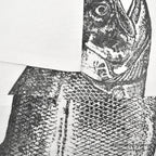 1980's ROYAL HEAVY SALMON FISH T-SHIRT...L