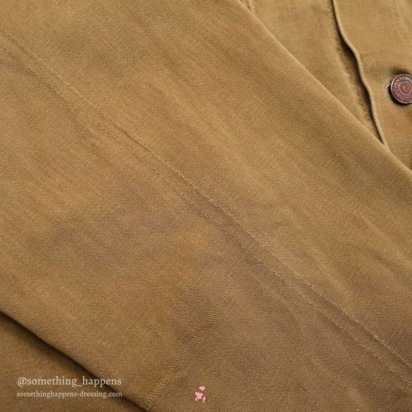1960's~ LEVI'S BIG-E BROWN COTTON SATIN JACKET...