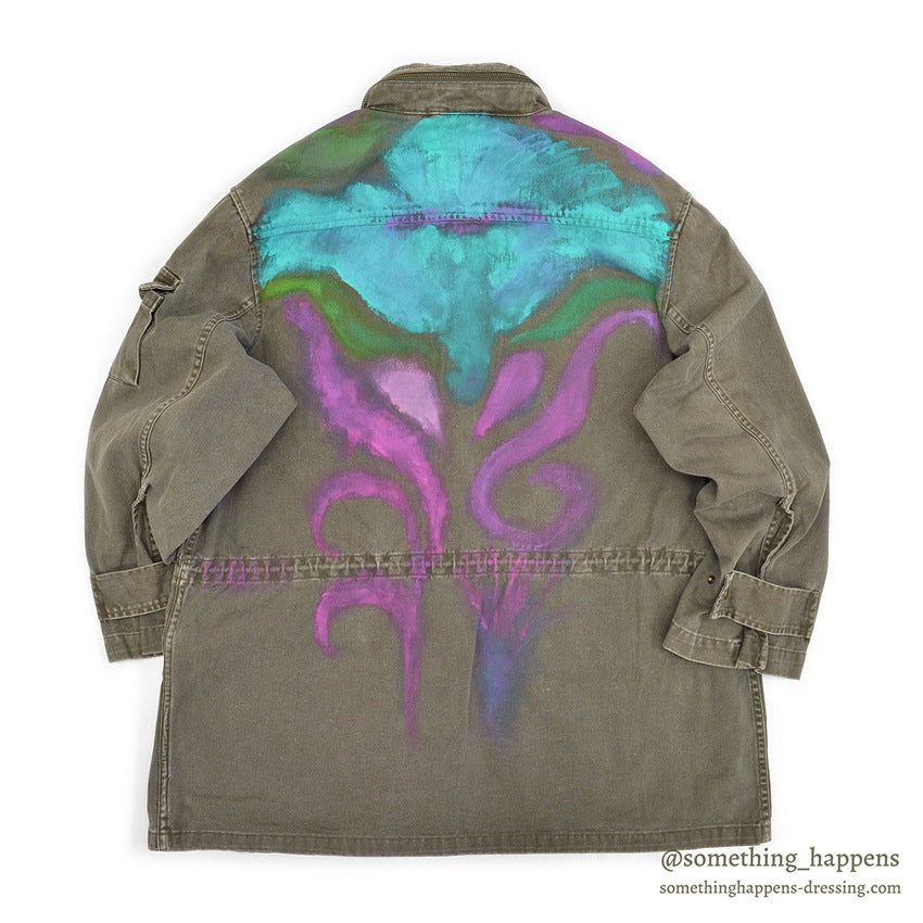 1980's POLO RALPH LAUREN PHOTOGRAPHER JACKET HAND PAINTED ... L