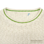 1960's~ OLD COTTON KNIT S/S SWEATER ...