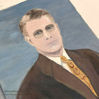 c.1960 OIL PAINTING PORTRAIT ON CANVAS PANEL ... 60.5cm/45.5cm