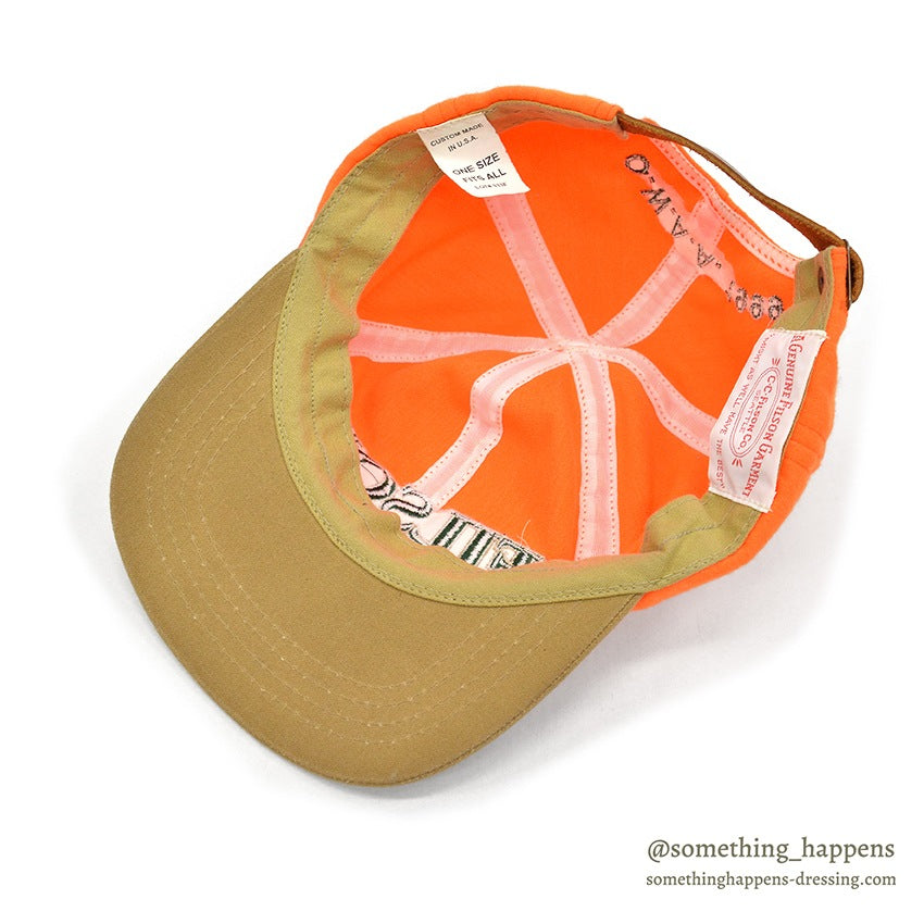 1990's FILSON OWAA ORANGE/TAN CAP...