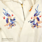 1960s VIETNAM SOUVENIR JACKET (Vietnamese style jacket) 65-66 White...